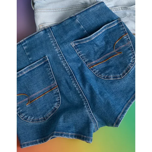 AE Pride Next Level Denim Micro Short - Twilight Blue
