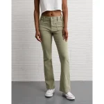 AE Stretch Mid-Rise Classic Bootcut Pant - Olive