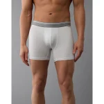 AEO Men's 4.5" Ultra Soft Boxer Brief - Grey
