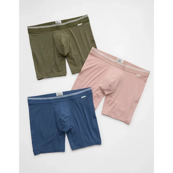AEO Men's 6" Ultra Soft Boxer Brief 3-Pack - Multi