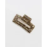 Aerie Large Rectangle Hair Clip - Torte