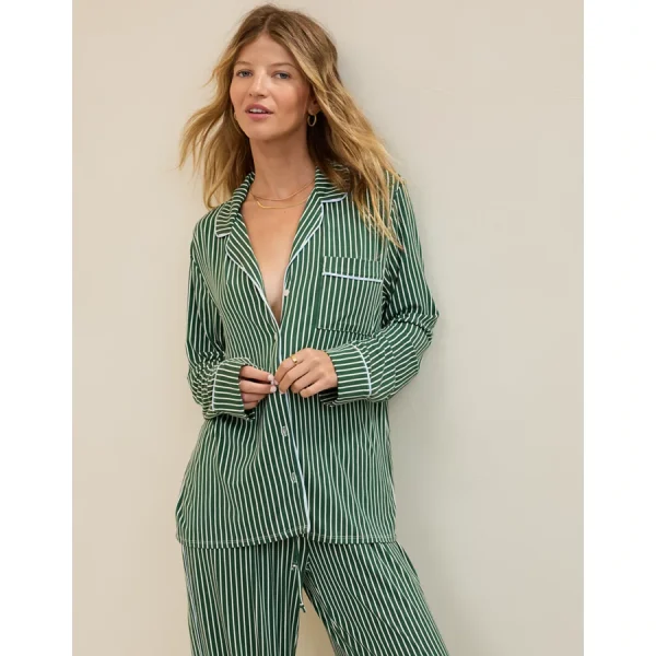 Aerie Real Soft® Pajama Shirt - Rugged Green