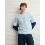 AE Boxy Jeep Graphic T-Shirt - Light Blue