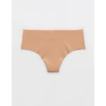 Superchill No Show Cotton Mid Rise Thong Underwear - Sands