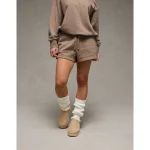 AE Everyday Luxe Sweat Short - Coffee