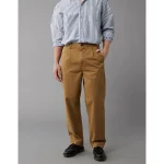 AE Flex Pleated Loose Easy Pant - Toasted Almond