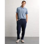 AE 24/7 Club Logo Polo Shirt - Blue