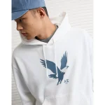 AE Lightweight Graphic Hoodie - White