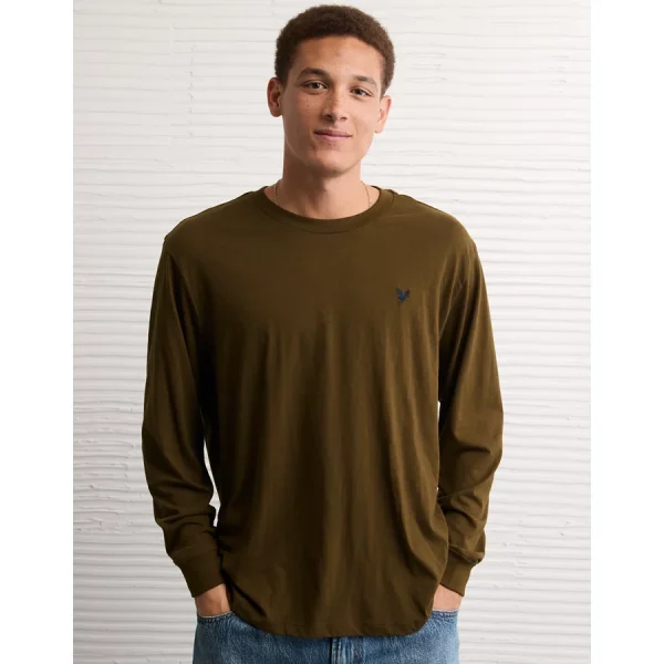 AE Lightweight Icon Long-Sleeve T-Shirt - Bunker Olive