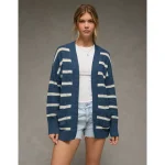 AE Open Knit Cardigan - Navy