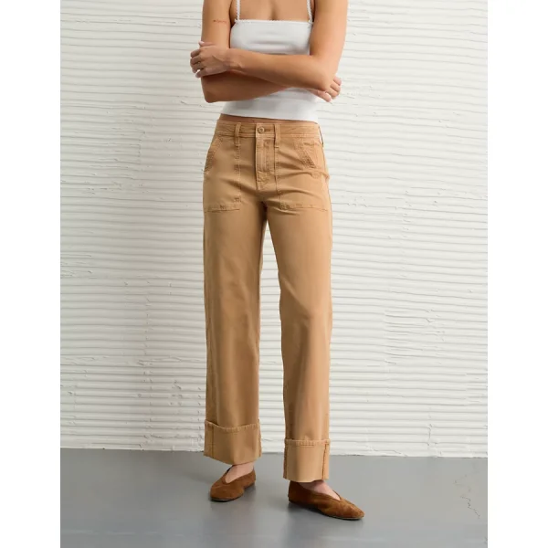 AE Stretch High-Waisted Utility Stovepipe Pant - Iced Mocha