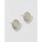 Aerie Disc Earrings - Silver