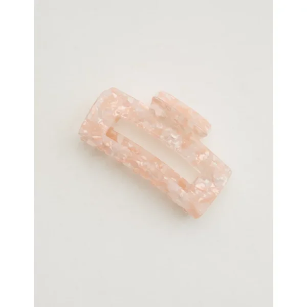 Aerie Large Rectangle Hair Clip - Coral Cottage