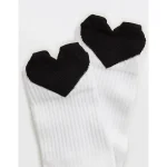 Aerie Ribbed Cotton Crew Socks - True Black