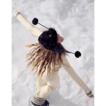 Aerie Tassel Trapper Hat - Black Marl