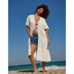 Aerie Tiered Ruffle Maxi Cape - Soft Muslin