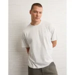 AE Boxy Destination Graphic T-Shirt - Heather Gray