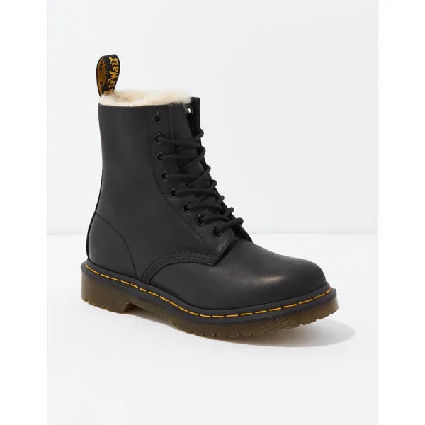Dr. Martens Women's 1460 Serena Faux Fur-Lined Boot - Black