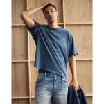 AE Boxy Nautical Graphic T-Shirt - Navy