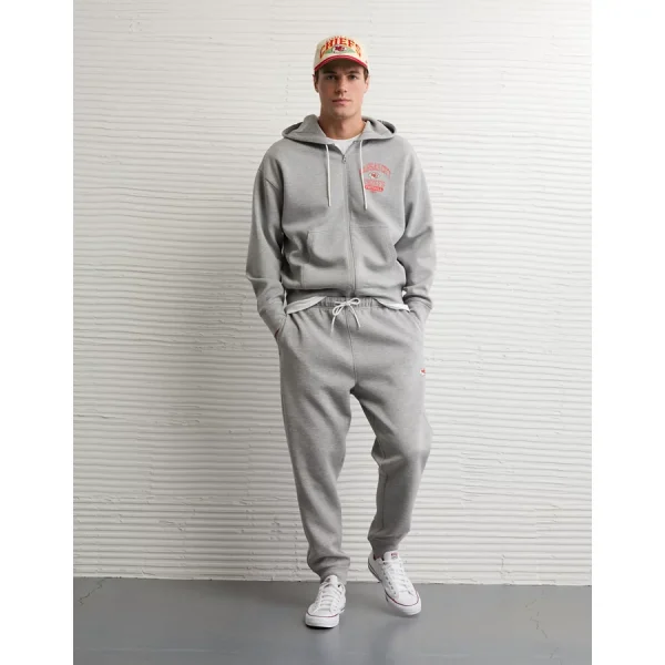NFL Kansas City Chiefs Graphic Jogger - Heather Gray