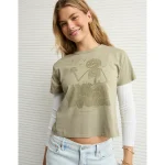 AE Ex-Boyfriend Halloween Graphic T-Shirt - Olive