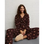 AE Flannel PJ Set - Chocolate