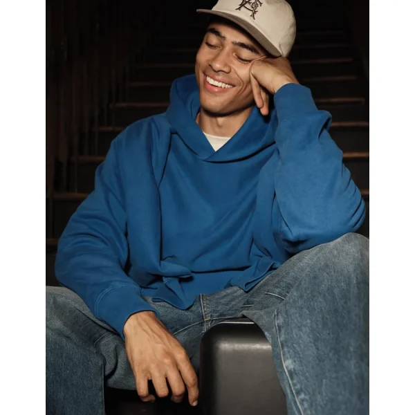 AE Laidback Luxe Heavyweight Hoodie - Cobalt