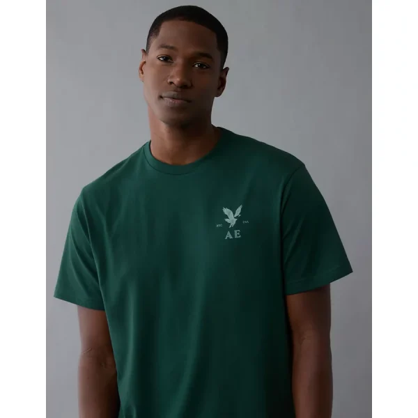 AE Lightweight Icon Logo Graphic T-Shirt - Emerald
