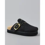 AE Studded Luxe Platform Clog - Black