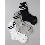 AE Terry Crew Socks - Dark Heather Gray