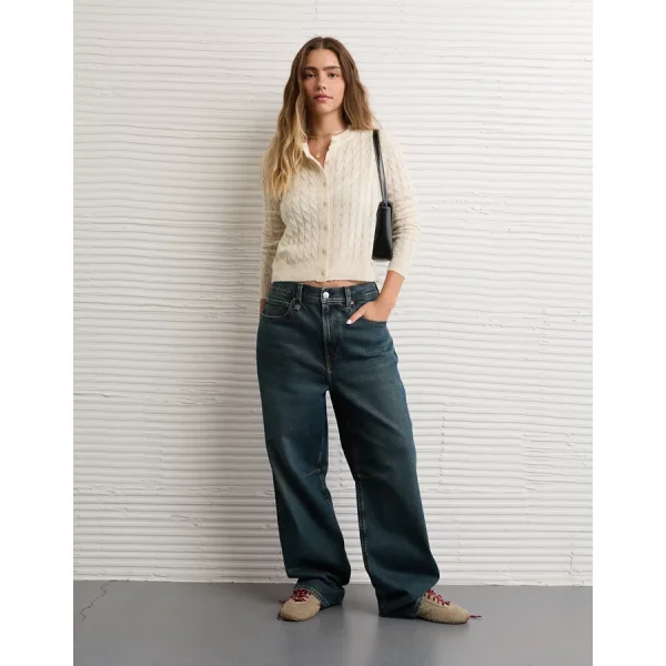 AE Whoa So Soft Button-Front Cardigan - Cream