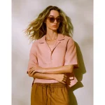 AE77 Premium Linen Camp Shirt - Rose