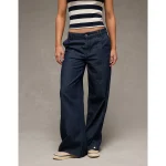 AE Baggy Wide-Leg Trouser - Dark Waves