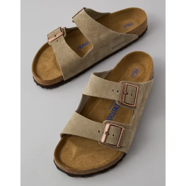 Birkenstock Men's Arizona Suede Sandal - Taupe