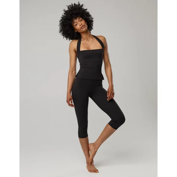 OFFLINE By Aerie Real Me XTRA Halter Tank Top - True Black