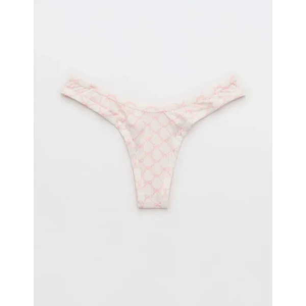 Superchill Modal Rib Thong Underwear - Club Pink