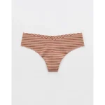 Superchill No Show Cotton Thong Underwear - Horizon