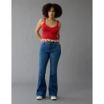 AE Next Level Curvy Super High-Waisted Flare Jean - Bright Star