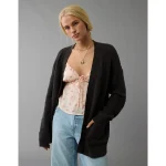 AE Open Stitch Cardigan - Black