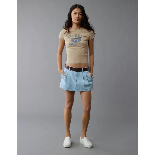 AE Pride Graphic Hey Baby Tee - Beige