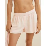 Aerie Flannel Girl Boxer - Ballet Pink