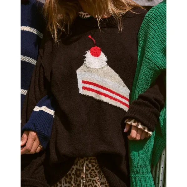 Aerie Softest Luxe Crew Sweater - Deep Earth