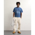 AE Boxy Ford Graphic T-Shirt - Washed Blue