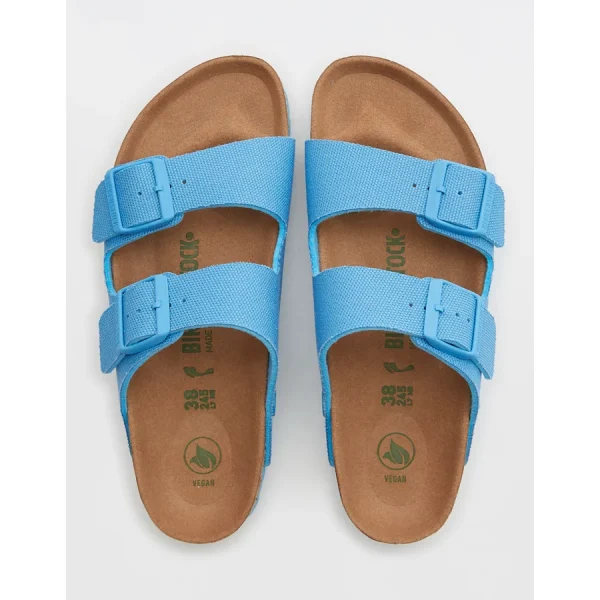 Birkenstock Women's Arizona Vegan Canvas Sandal - Light Blue