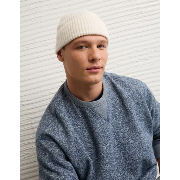 AE Cozy Shaker Stitch Beanie - Chalk