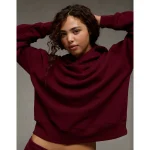 AE Everyday Luxe Hoodie - Preppy Red