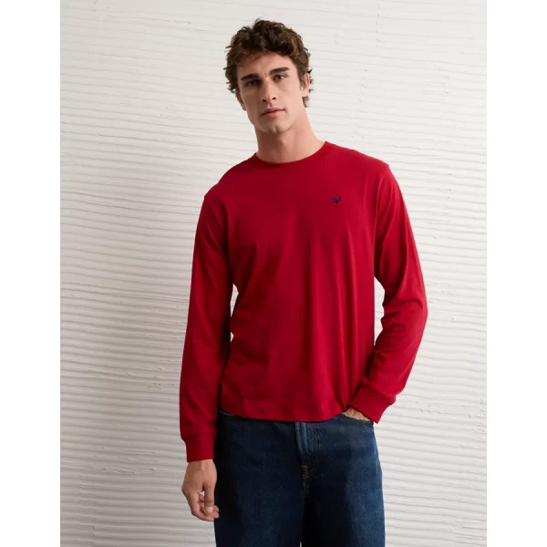 AE Lightweight Icon Long-Sleeve T-Shirt - Raspberry Peak