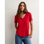 AE Soft & Sexy V-Neck T-Shirt - Ruby Kiss