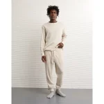 AE Waffle Jogger Pant - Oatmeal Heather