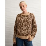 AE Whoa So Soft Classic Crew Neck Sweater - Medium Brown